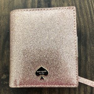 Kate Spade Glitter change purse & keychain